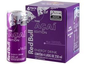 Bebida Energética Red Bull Açaí Edition 250ml - 4 Unidades