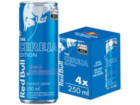Bebida Energética Red Bull Cere e Frutas Silvestres 250ml 4 Unidades Bebida Energética Red Bull Cere e Frutas Silvestres 250ml 4 Unidades