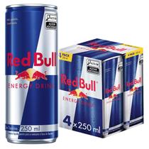 Bebida Energética Red Bull Energy Drink 250ml - 4 Unidades Bebida Energética Red Bull Energy Drink 250ml - 4 Unidades
