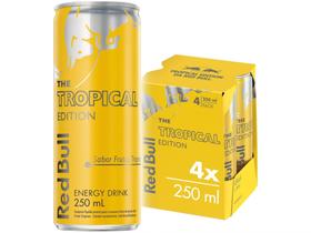 Bebida Energética Red Bull Tropical Edition - Frutas Tropicais 250ml 4 Unidades