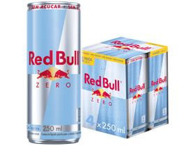 Bebida Energética Red Bull Zero 250ml 4 Unidades Bebida Energética Red Bull Zero 250ml 4 Unidades