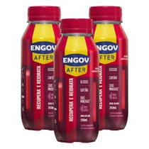 Bebida Engov After Red Hits 250ml Kit com três unidades