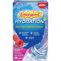 Bebida esportiva Emergen-C Hydration+Raspberry 18 pacotes