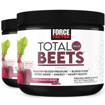 Bebida Force Factor Total Beets, mistura superalimento em pó com nitratos para apoiar a circulação, óxido nítrico, energia, resistência e resistência, suplemento cardiovascular para saúde cardíaca, 60 porções, pacote com 2 Bebida Force Factor Total Beets, mistura superalimento em pó com nitratos para apoiar a circulação, óxido nítrico, energia, resistência e resistência, suplemento cardiovascular para saúde cardíaca, 60 porções, pacote com 2