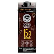 Bebida láctea cappuccino power chocolate 3 corações 250ml Bebida láctea cappuccino power chocolate 3 corações 250ml