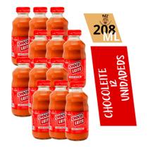 Bebida Láctea Chocoleite 208ml Vidro - 12 Unidades Chocolate