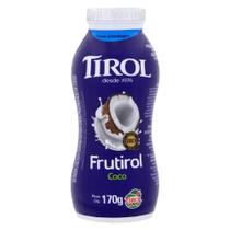 Bebida láctea fermentada coco tirol frutirol frasco 170g