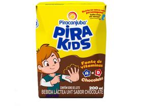 Bebida Láctea Piracanjuba Pirakids Chocolate 200ml