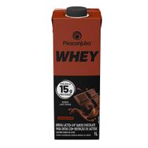 Bebida Láctea Piracanjuba Whey Zero Lactose 15g de Proteína Chocolate 1l