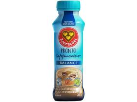 Bebida Láctea UHT 3 Corações Pronto Balance - Cappuccino 260ml