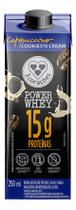 Bebida Láctea Uht Cappuccino Cookies'n Cream Zero Lactose 3 Corações Power Whey Caixa 250ml