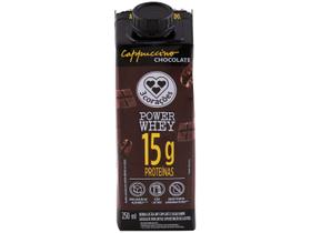 Bebida Láctea UHT com 15g de Proteínas 3 Corações - Cappuccino Chocolate Power Whey Diet 250ml