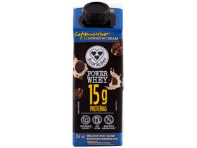 Bebida Láctea UHT com 15g de Proteínas 3 Corações - Cappuccino Cookiesn Cream Power Whey Diet 250ml