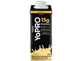 Bebida Láctea UHT com 15g de Proteínas YoPRO - Banana Sem Lactose Zero Açúcar 250ml