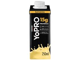 Bebida Láctea UHT com 15g de Proteínas YoPRO - Banana Sem Lactose Zero Açúcar 250ml