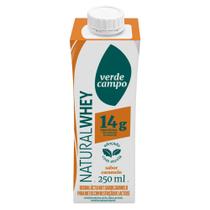 Bebida Láctea UHT Natural Whey Shake Verde Campo com 14g de Proteína Sabor Caramelo Zero Lactose 250ml