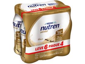 Bebida Láctea UHT Nestlé Nutren Senior Baunilha Zero Lactose 200ml 6 Unidades