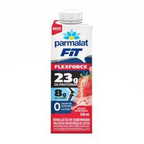 Bebida Láctea UHT Parmalat Fit Flexforce 23g de Proteínas Sabor Shake Morango 250ml