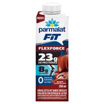 Bebida Láctea UHT Parmalat Fit FlexForce Sabor Shake Chocolate com 23g de Proteínas Zero Lactose 250ml Bebida Láctea UHT Parmalat Fit FlexForce Sabor Shake Chocolate com 23g de Proteínas Zero Lactose 250ml