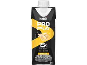 Bebida Láctea UHT Proteica co15g de Proteínas Italac Whey Protein Pro Play Banana Zero Lactose 250ml Bebida Láctea UHT Proteica co15g de Proteínas Italac Whey Protein Pro Play Banana Zero Lactose 250ml