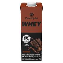 Bebida Láctea Whey 15g Piracanjuba ZL Sabor Chocolate 1L