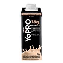 Bebida Lactea Yopro Danone High Protein Coco com Batata Doce 250ml