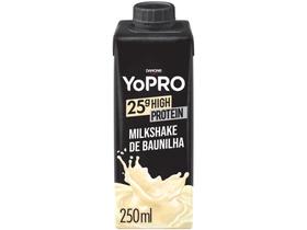 Bebida Láctea YoPRO Milkshake de Baunilha - Sem Lactose Zero Açúcar 250ml