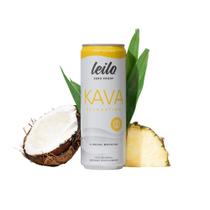 Bebida LEILO Kava Pina Colada Sem Açúcar 355ml Pacote com 12