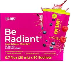 Bebida líquida de colágeno BeMe Be Radiant com peptídeos de colágeno Bebida líquida de colágeno BeMe Be Radiant com peptídeos de colágeno