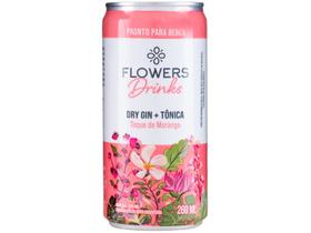 Bebida Mista Flowers Dry Gin + Tônica Toque de Morango 269ml