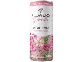 Bebida Mista Flowers Dry Gin + Tônica Toque de Morango 269ml