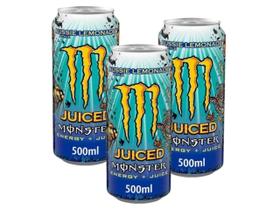 Bebida Monster Energy Aussie Lemonade Importado 500ml - 3 Unid Bebida Monster Energy Aussie Lemonade Importado 500ml - 3 Unid