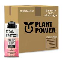 Bebida Plant Power Banana E Morango Kit 12 Unidades De 250Ml