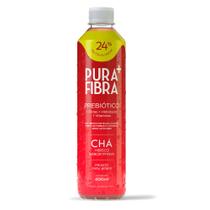 Bebida Prebiótica Chá Hibisco Sabor Pitaya Pura Fibra 400ml