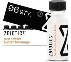 Bebida probiótica ZBiotics, pré-alcoólica, pacote com 6 ml Bebida probiótica ZBiotics, pré-alcoólica, pacote com 6 ml