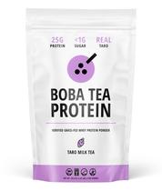 Bebida proteica Boba Tea Taro com sabor de leite 25g de soro de leite alimentado com capim Bebida proteica Boba Tea Taro com sabor de leite 25g de soro de leite alimentado com capim