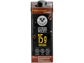Bebida Proteica Power Whey Cappuccino Sem Lactose 3 Corações 250ml