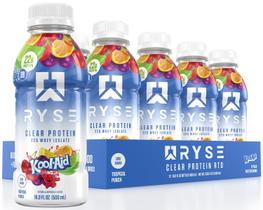 Bebida Proteica RYSE Clear Whey Isolate 22g 500ml Sem Açúcar Bebida Proteica RYSE Clear Whey Isolate 22g 500ml Sem Açúcar