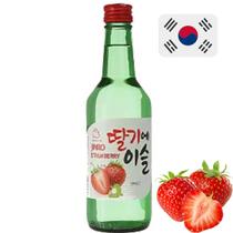 Bebida Soju Coreana Sabor Morango Jinro 360ml
