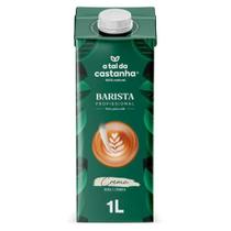 Bebida vegetal barista a tal da castanha castanha-de-caju e aveia 1l ideal para cafés