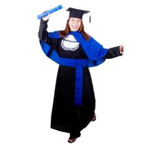 Beca Escolar Em Oxford Tradicional Completa - Beca/Faixa/Capelo/Canuto/Faixa