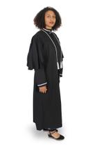 Beca para Juiz Jurídica Luxo Forrada Mangas Pregueadas