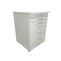 Beckmann Mesa Auxiliar Com 6 Gavetas E Puxadores Inoxidáveis