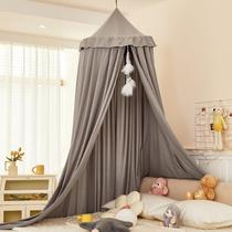 Bed Canopy dix-rainbow Princess Decor para quarto infantil cinza