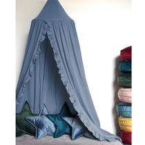 Bed Canopy MOMAID with Frills Reading Nook Game Tent Dusty Rose