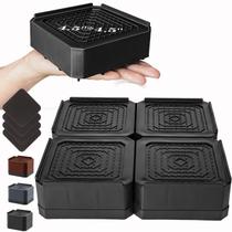 Bed Risers Lsteekoop Wide Base empilhável de 5, 9, 13 cm, pacote com 4 Bed Risers Lsteekoop Wide Base empilhável de 5, 9, 13 cm, pacote com 4