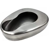 Bedpan DEXSUR em aço inoxidável autoclavável para idosos 35x29cm