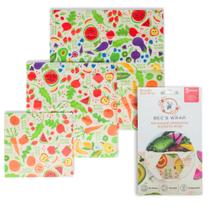 Beeswax Wraps Bee's Wrap Garden Party, pacote com 3 (S, M, L), EUA