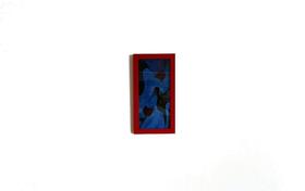 Beija-flores - Tela Retangular de Algodão com Moldura Vermelha