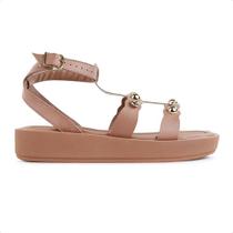 Beira Rio Sandália Feminina 8487.210 Flat Com Spike Estilo Beira Rio Sandália Feminina 8487.210 Flat Com Spike Estilo